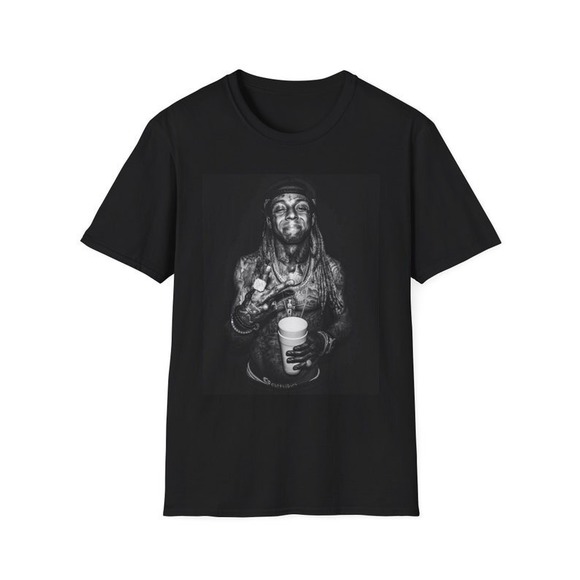 Pin_Eve Other - Lil Wayne Graphics Unisex Shirt, Unisex Black T-Shirt